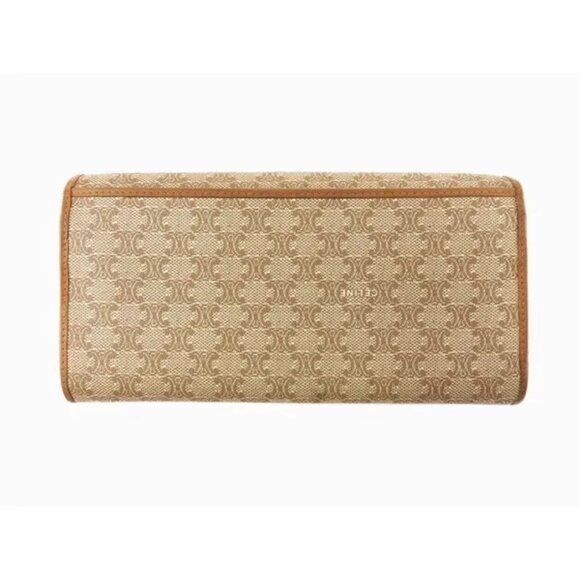 Celine long wallet macadam beige PVC x leather Authentic USED - Picture 2 of 11